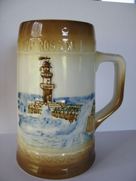 DVP Bezirksbehörde Rostock, DDR, Volkspolizei, Bierkrug, #4