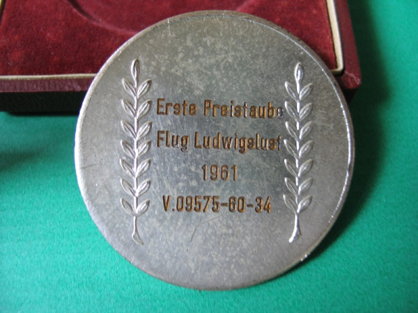 7 Medaillen, Rassetauben, Brieftauben, Auszeichnungen DDR