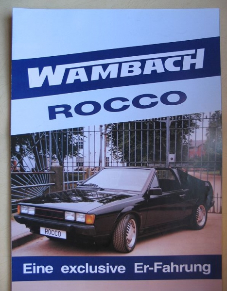 Prospekt Wambach Rocco, VW Scirocco
