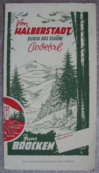 Von Halberstadt zum Brocken, Prospekt DDR um 1950