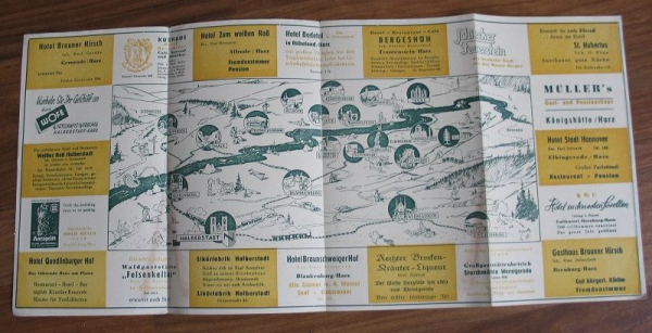 Von Halberstadt zum Brocken, Prospekt DDR um 1950