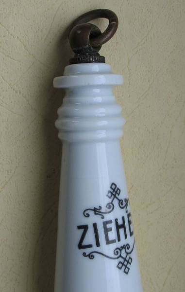 Griff, Ziehen, Wasserspülung, Toilettenzieher, Klozieher, Porzellan, Gründerzeit, #2