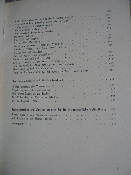 Wunderdinge aus Feinmechanik und Optik, 1948