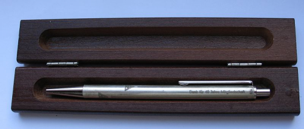 Kugelschreiber 40 Jahre IGM, IG Metall, 925-er Silber