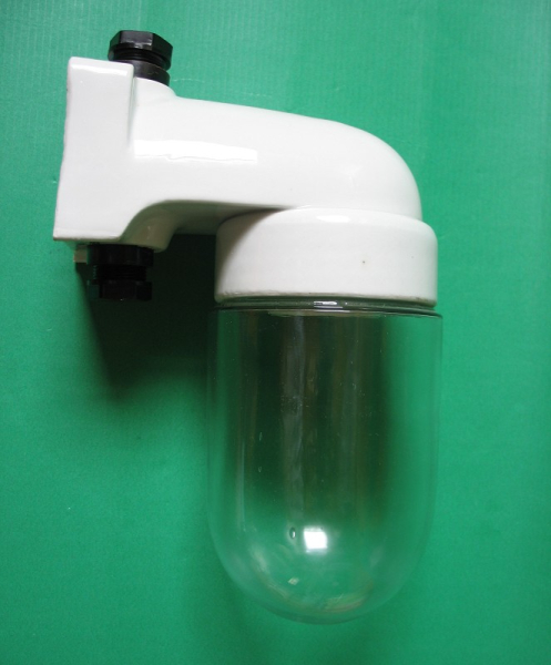 Hoflampe, Glaskolbenlampe, Kellerlampe, 50-er Jahre