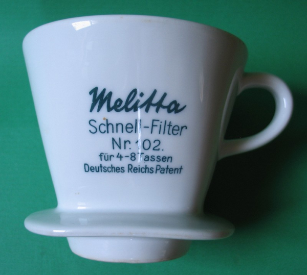 Melitta Schnell-Filter Nr. 102, Deutsches Reichs Patent, Kaffeefilter