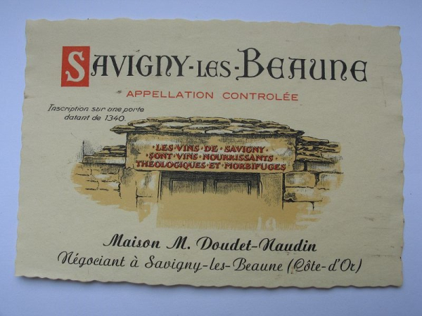 Savigny-Les-Beaune, M. Doudet-Naudin, Weinetikett, #11