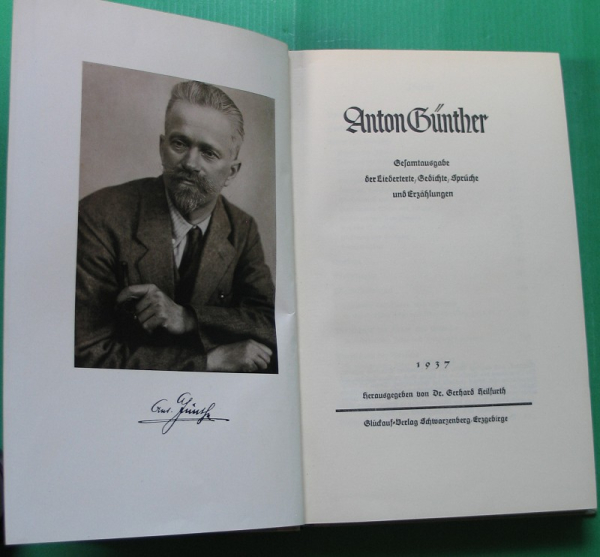 Anton Günther, 1937, Gedichte, Liedertexte, Gedichte, Sprüche und Erzählungen