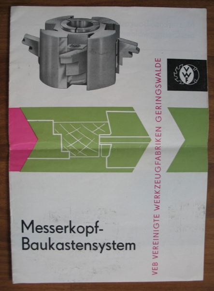 Frässcheiben, Messerkopf- Baukastensystem, VEB Vereinigte Werkzeugfabriken Geringswalde
