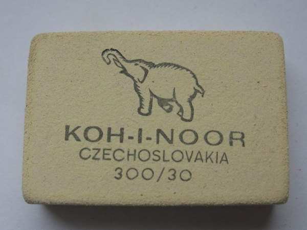 KOH-I-NOOR Elephant Radiergummi 300/ 30, CSSR, DDR, 5 Stück