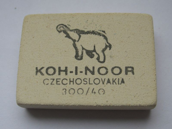 KOH-I-NOOR Elephant Radiergummi 300/ 40, CSSR, DDR, 5 Stück