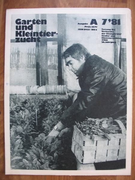 Heft 7/ 1981, Egon Schleip Zwickau, Erwin Wegner, Harry Leichsenring