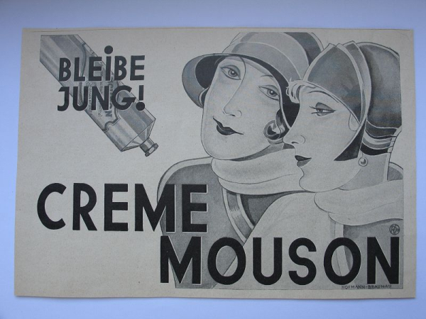 Creme Mouson, Hofmann Braunau, Inserat 1929 #1