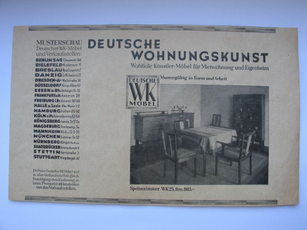 Deutsche Wohnungskunst, Deutsche WK Möbel, 1928 #13