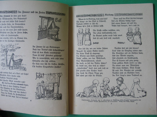 Säuglingspflege in Reim und Bild, Pflug Nährmittelfabrik Louis Schmidt Dippoldiswalde, 1925