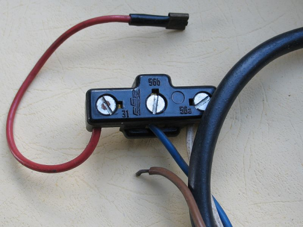 Anschlusskabel für Scheinwerfer Moskwitsch, 408 IE, 412, Bilux, DDR, unbenutzt