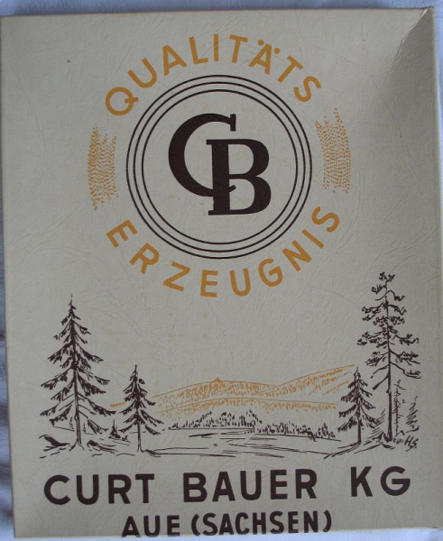 Tischtuch Curt Bauer KG Aue, weiß, DDR, unbenutzt, #tw1