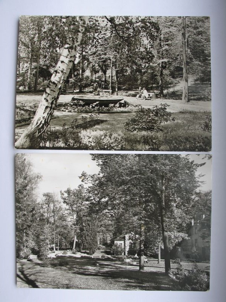 Warmbad Erzgebirge, Kurpark, 2 Postkarten, DDR 1977/ 79, #339