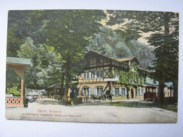 Lichtenhainer Wasserfall, Hotel und Restaurant, 1906, #365
