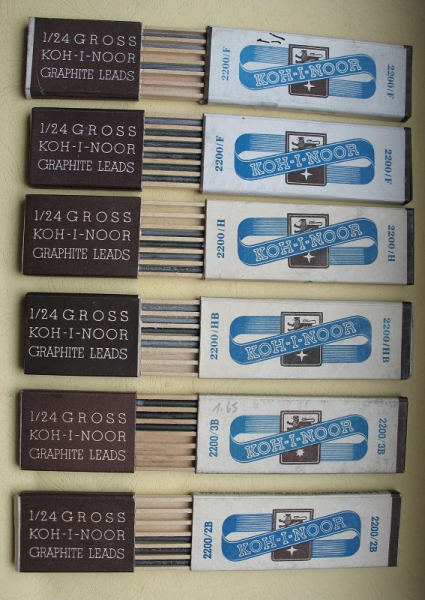 Fallbleistift KOH-I-NOOR + 6 Packungen Minen, L. & C. Hardtmuth