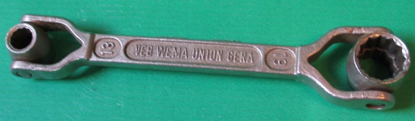 Ringschlüssel, Gelenkschlüssel, VEB Wema Union Gera, 10-13-17-19