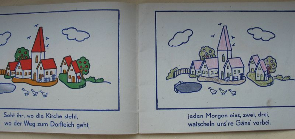 Unser Dorf, Malbuch, DDR 50-er Jahre