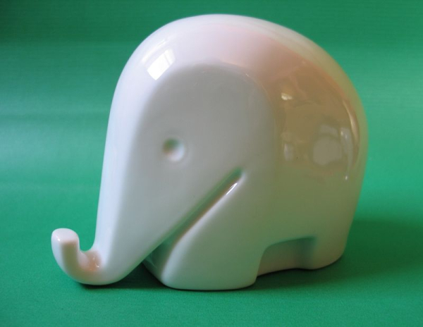 Spardose Elefant, Höchst Porzellan, Colani Design