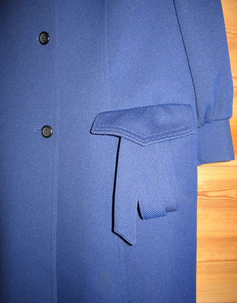 Mantel DDR 70-er Jahre, blau, Größe g94, #ma1