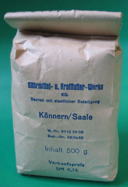 Reis Sorte 1, DDR 1961, VEB Nährmittel- u. Kraftfutterwerke Könnern