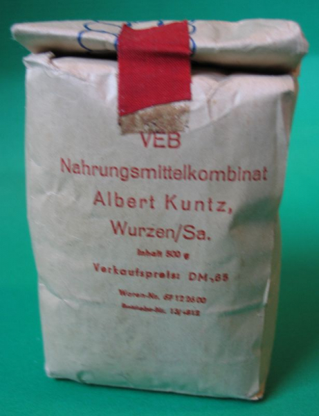 Reis Sorte 2, DDR 1961, VEB Nahrungsmittelkombinat Albert Kuntz Wurzen