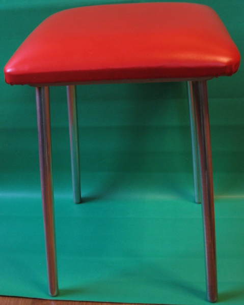 Hocker, Polsterhocker, VEB Holzverarbeitung Silberhütte, DDR 70-er Jahre