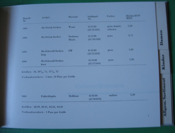 Bestellkatalog Textilwaren Bezirk Halle, DDR, GHG, 60-er Jahre