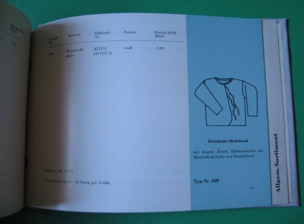 Bestellkatalog Textilwaren Bezirk Halle, DDR, GHG, 60-er Jahre