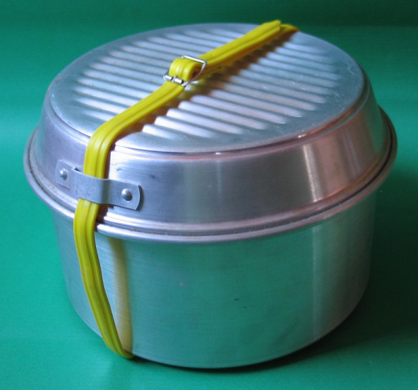 Camping- Topfsatz DDR, Aluminium, Campingtöpfe