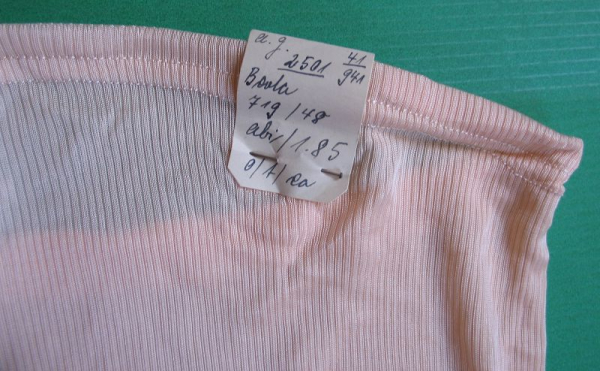 Damen-Garnitur, Unterhemd + Schlüpfer, Miabella Feinripp, DDR 50-er Jahre, ungetragen, #gar4
