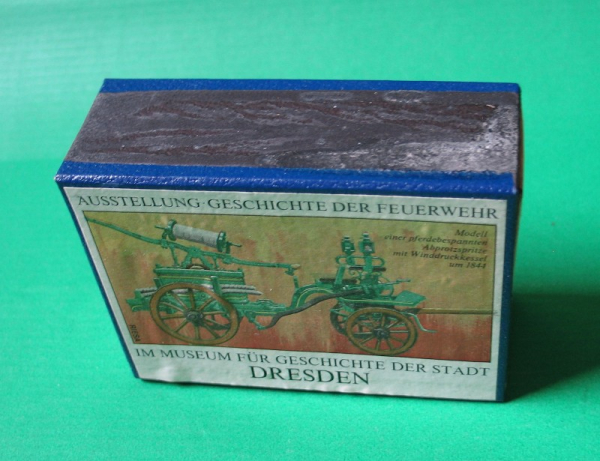 Streichhölzer Luxuskoffer, DDR, Geschichte der Feuerwehr, Dresden