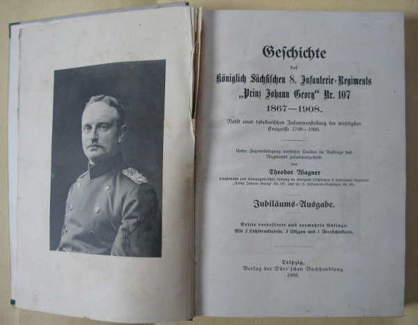 Geschichte des Königlich Sächsischen 8. Infanterie-Regiments "Prinz Johann Georg" Nr. 107, 1867-1908