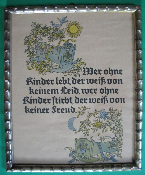 Spruchbild, Leben, Kinder, Bild mit Spruch, Hilde Schimkowitz