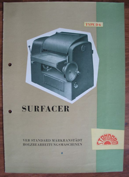 VEB Standard Markranstädt Holzbearbeitungsmaschinen, Prospekt 1957