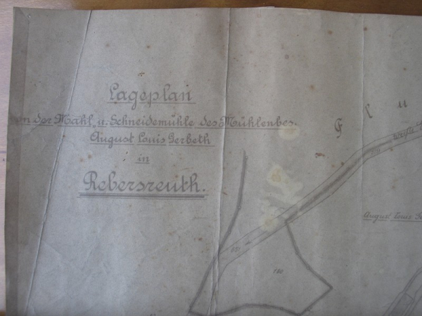 August Louis Gerbeth, Rebersreuth, Mahl- und Schneidemühle, um 1930, #z23