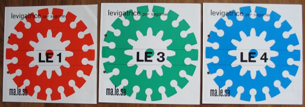 levigatrice per sagome, ma.le.sa Barzano, LE/1, 3 Prospekte 60-er Jahre