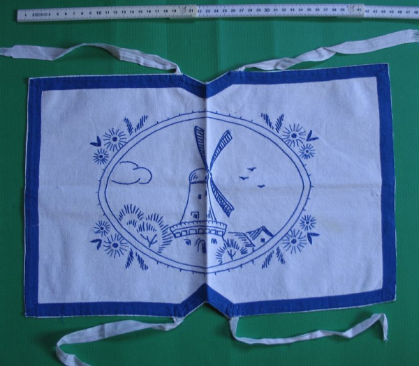 Tasche für Topflappen, 3 Teile mit Holländermotiv, 20-er/ 30-er Jahre