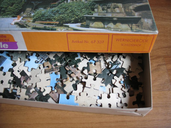 Annaberger Puzzle, Wernigerode Schlosshof, 300 Teile, DDR um 1980