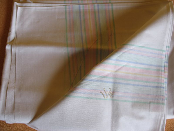 Bettlaken ESCO, 2 Stück, E. Schade & Co. Pausa, unbenutzt, #bw10