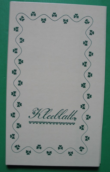 Briefpapier Kleeblatt, DDR 70-er Jahre