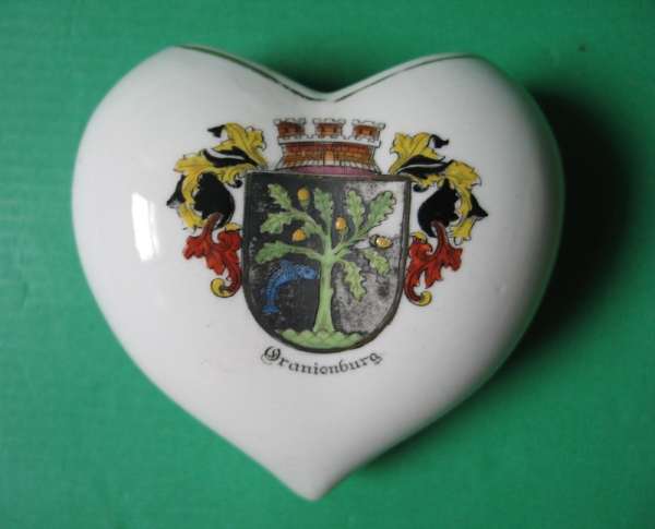 Wandvase Oranienburg, Wappen, DDR 60-er Jahre