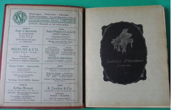 Baschaga Auto-Atlas, 1925, Autohaus Günther Leipzig