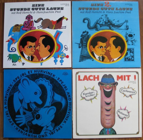 Eine Stunde gute Laune, Herricht, Preil, Spejbl & Hurvinek, 4 Schallplatten, #450
