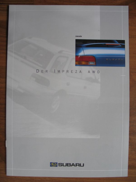 Subaru Impreza AWD, Zubehör,  Prospekt von 1999, #179