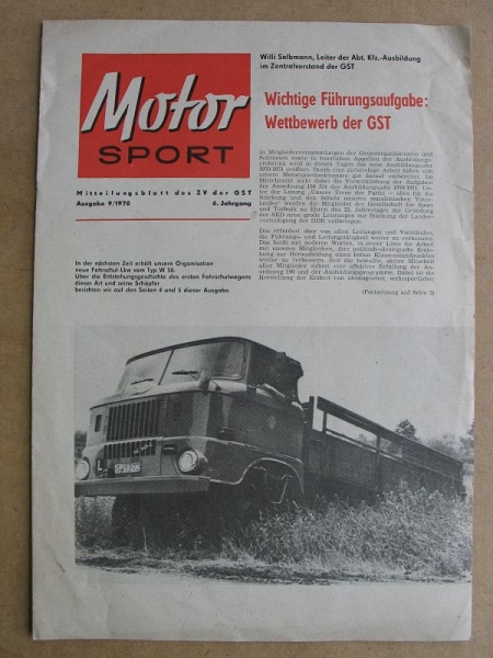 Motorsport, DDR 1970, GST, IFA W50, Klaus Girlich Burg, URAL 375D #3